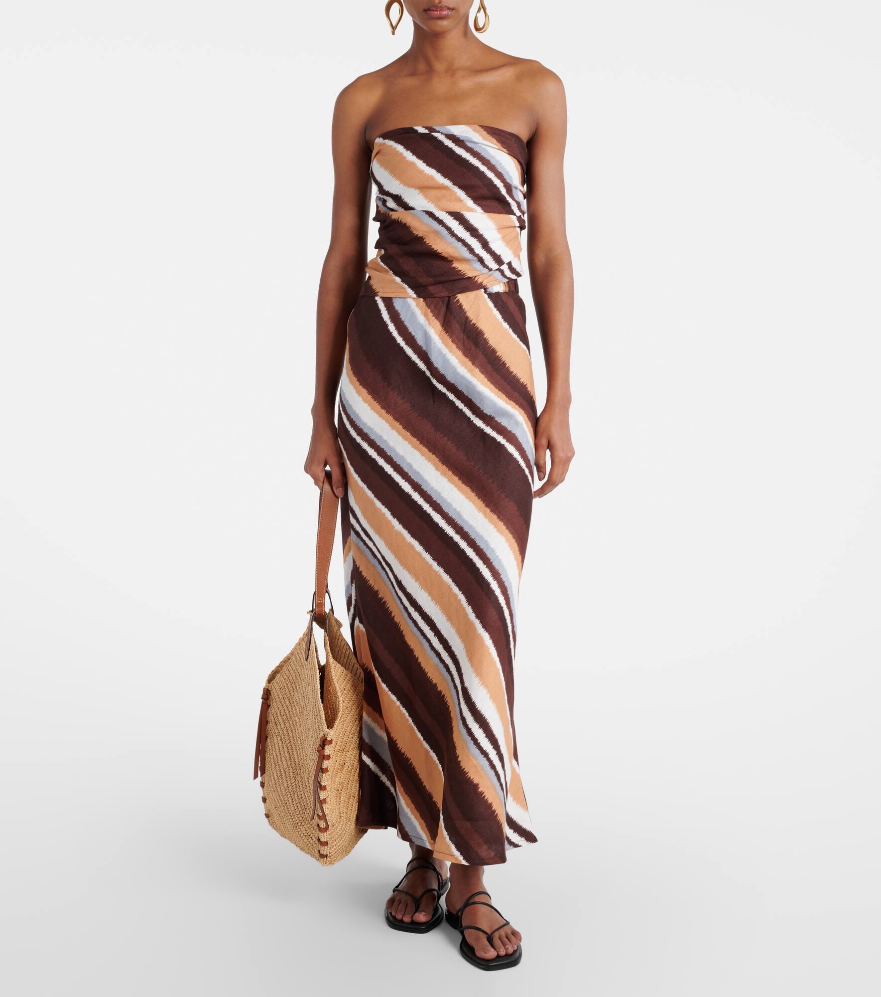 Setubai striped linen top - 2