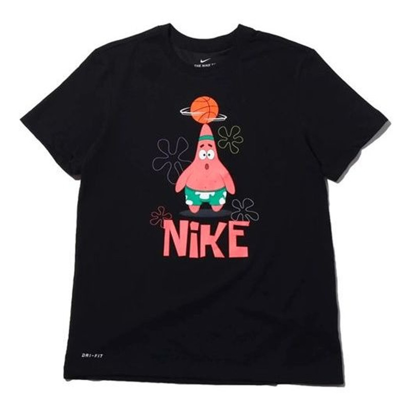 Nike Large Pattern Printing Short Sleeve Black CJ9267-010 - 1