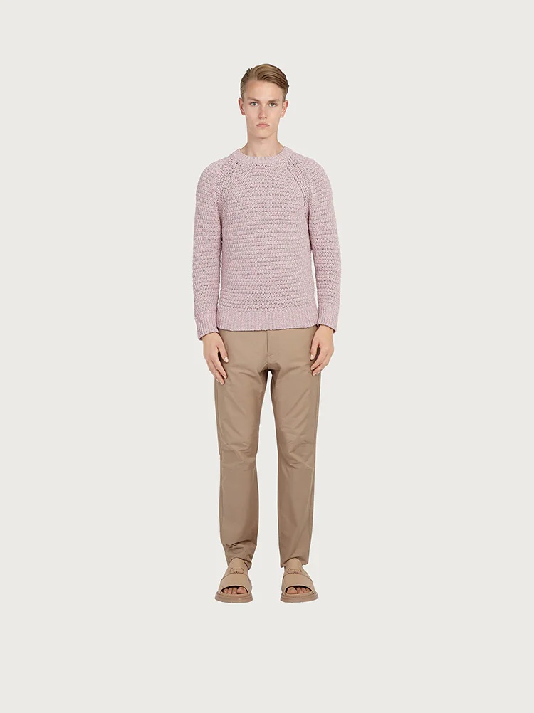 PATTERNED STITCH SWEATER - 3