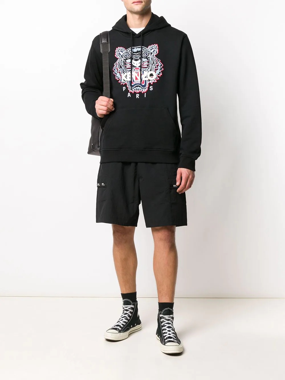 embroidered-motif hoodie - 2