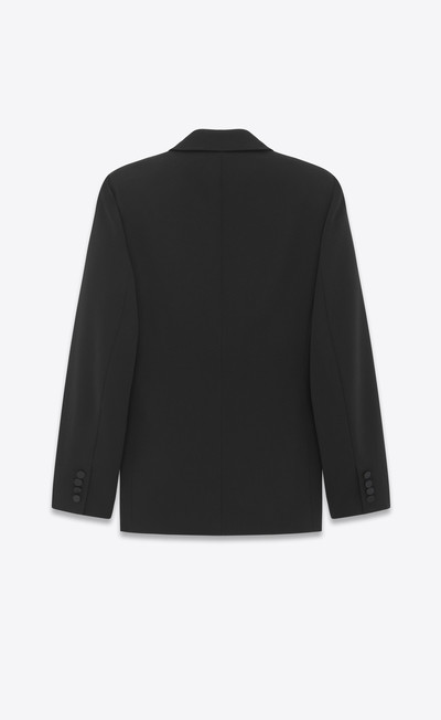 SAINT LAURENT tuxedo jacket in grain de poudre outlook
