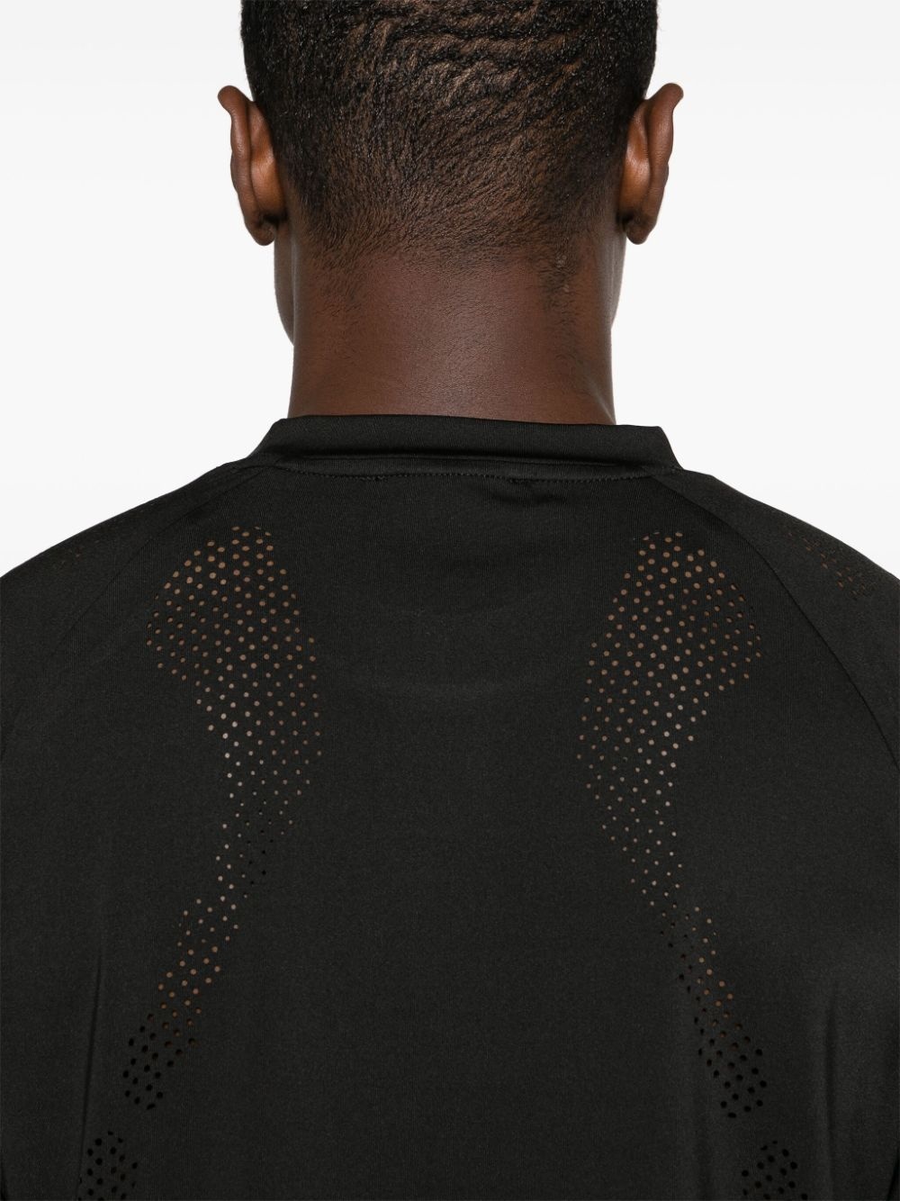 Intine round-neck perforated T-shirt - 5