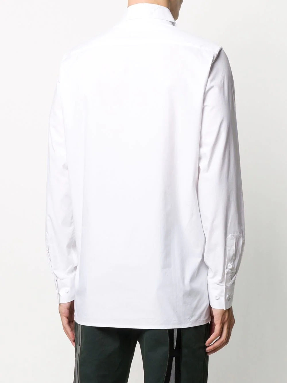 cut-out plain shirt  - 4