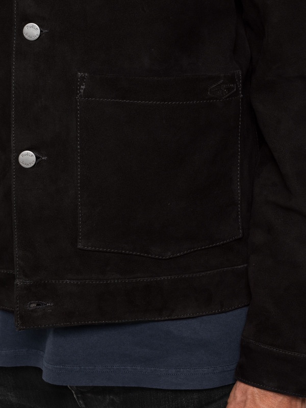 Dante Nubuck Lined Jacket Black - 8