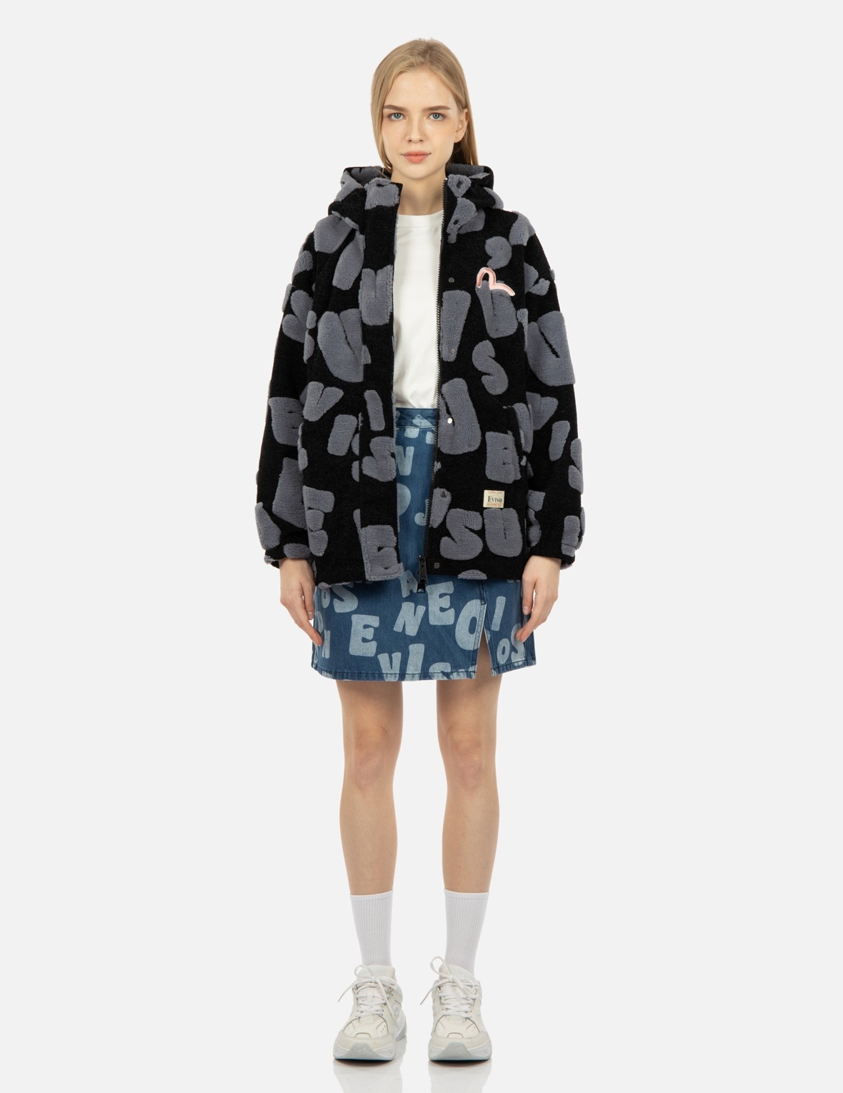 ALLOVER 3D SHERPA JACQUARD PADDED JACKET - 5