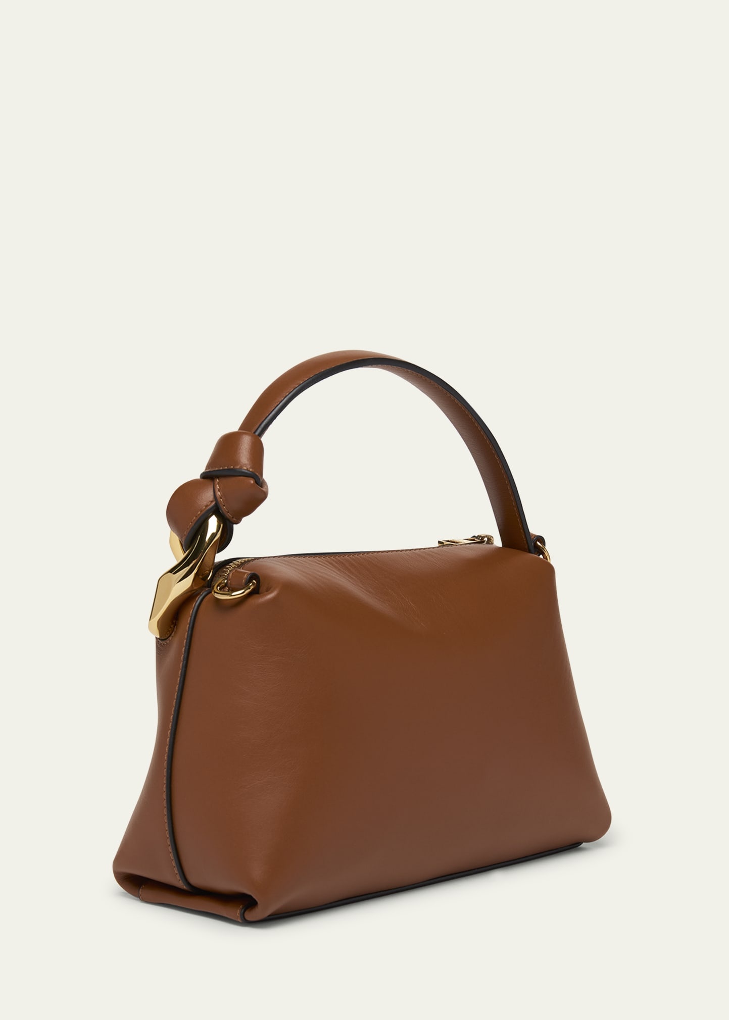 Chain Leather Crossbody Bag - 3