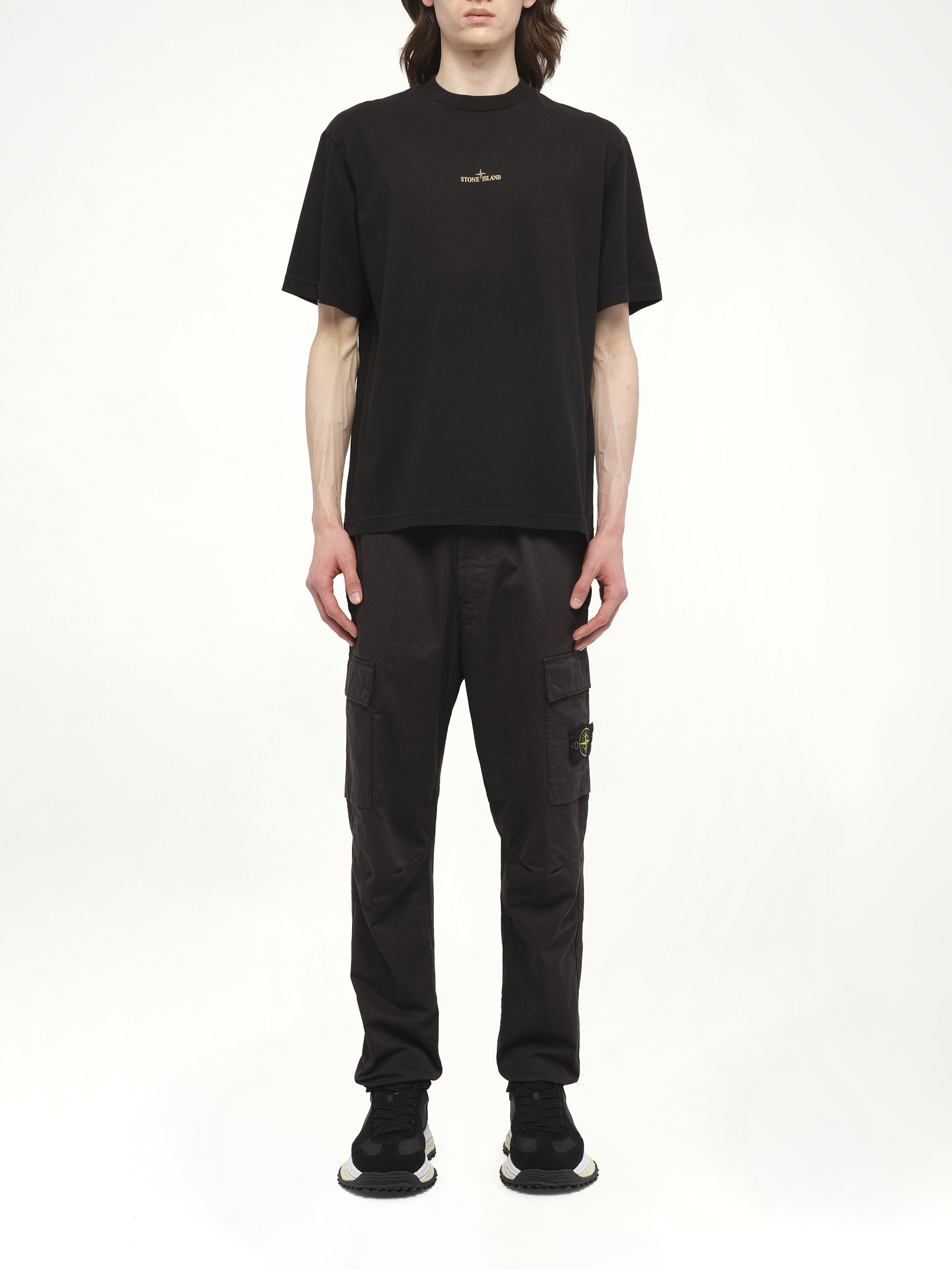 210003 Bleeding Numbers Compass S/S T-Shirt in Black - 7