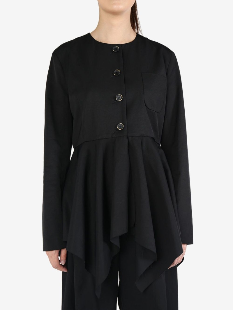 UMA WANG pleat-detailing jacket outlook