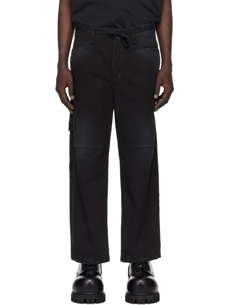 cotton cropped cargo trousers - 1