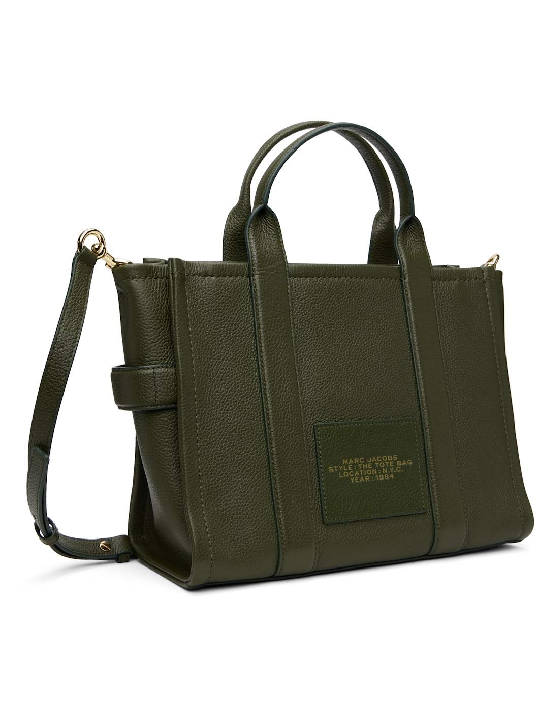 Green 'The Leather Medium' Tote - 3