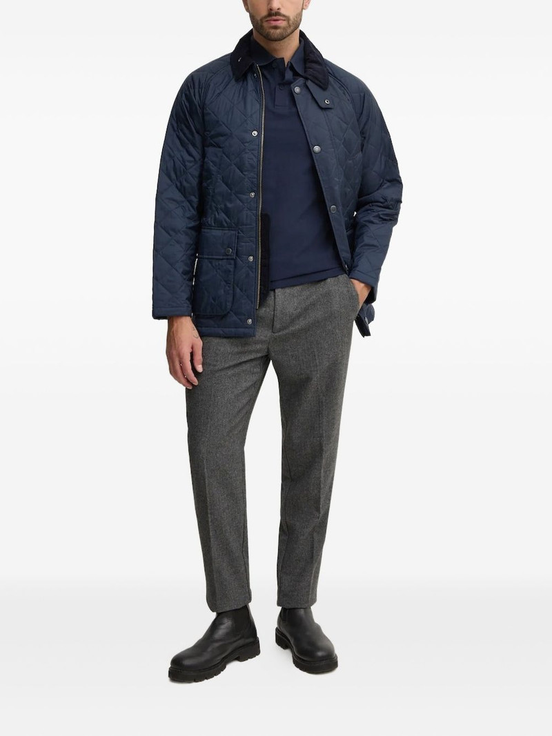 Barbour diamond-quilting corduroy-collar jacket outlook