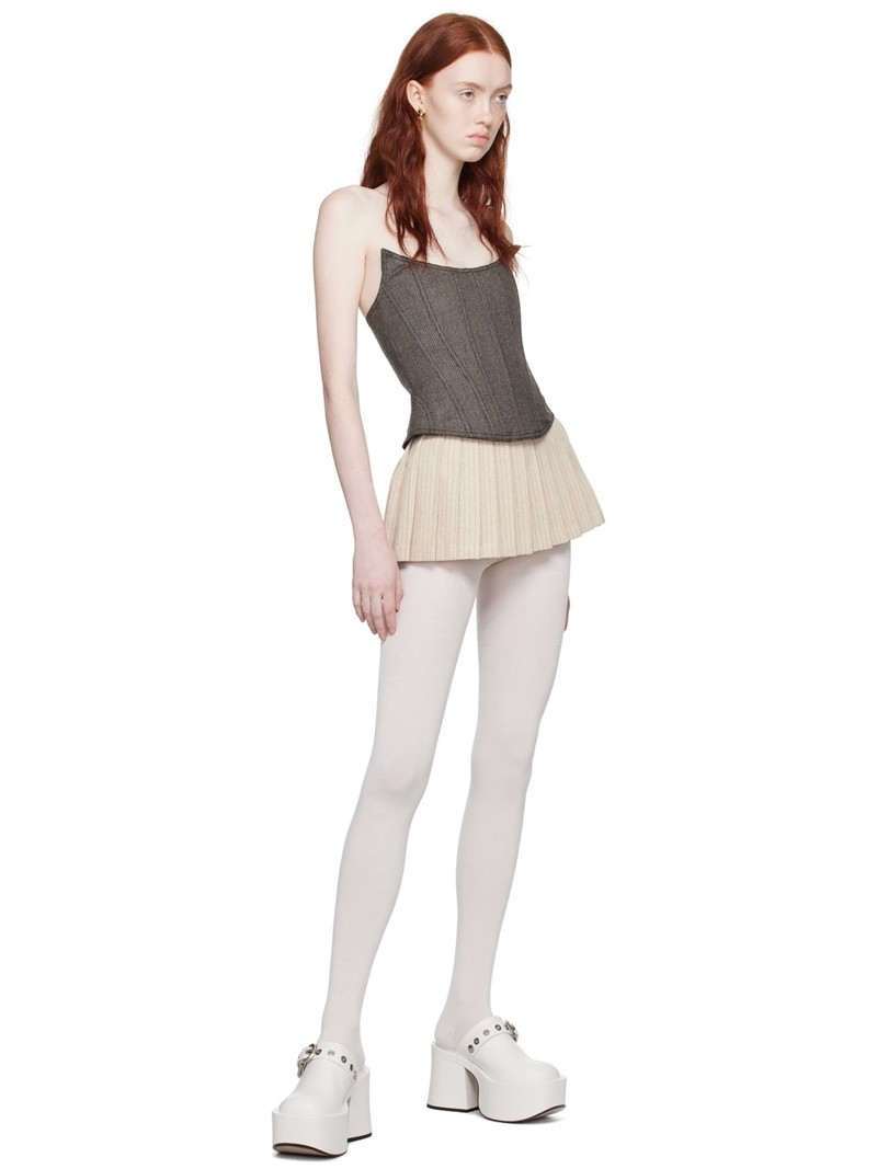 pushBUTTON SSENSE Exclusive Beige Skort outlook