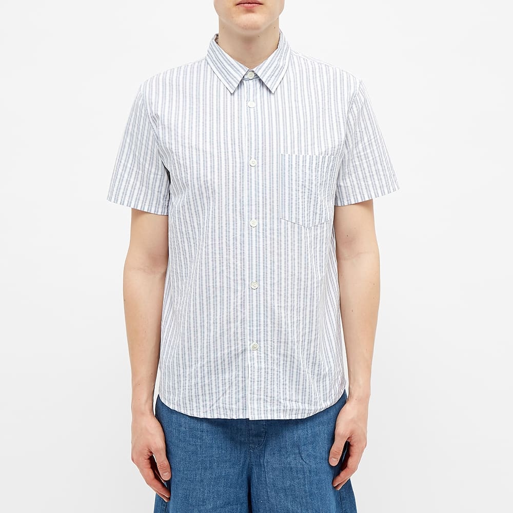 A.P.C. Short Sleeve Bryan Stripe Shirt - 4