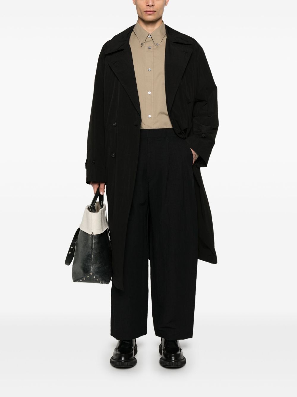 poplin wide trousers - 2