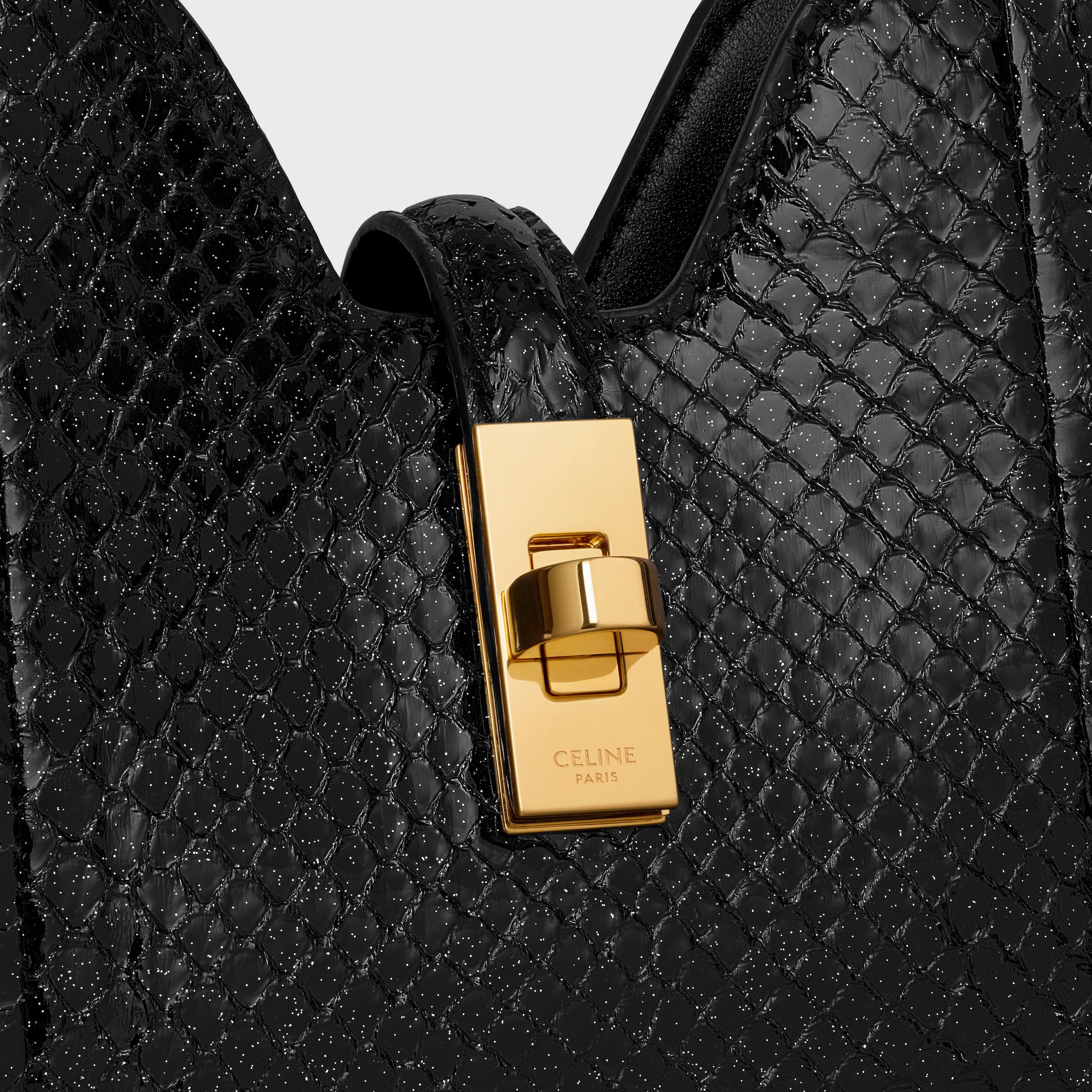 SHOULDER CAMILLE 16 SOFT IN PYTHON GLITTER - 5