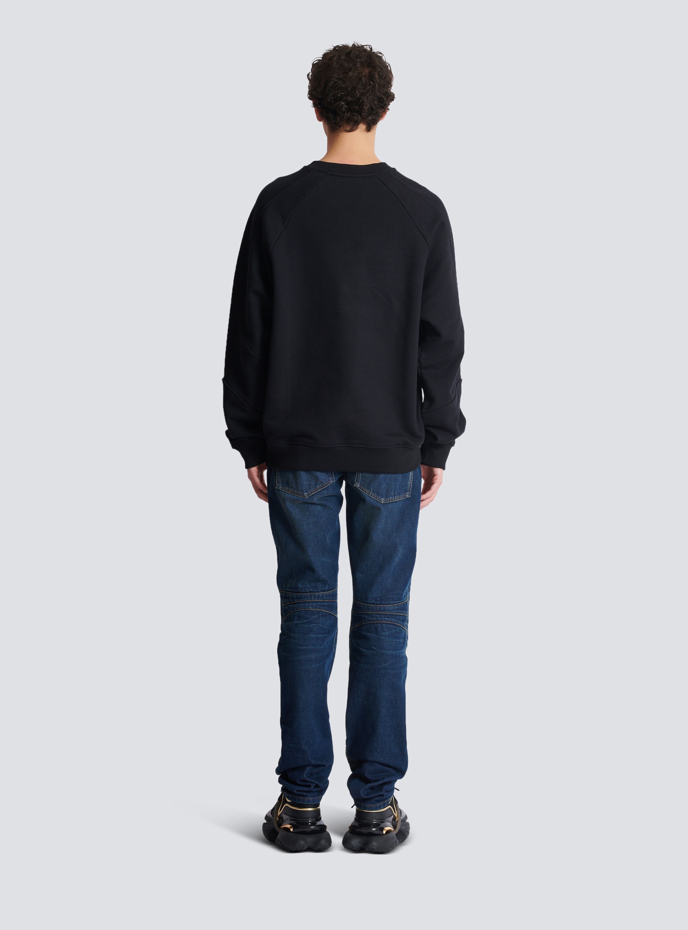 Vintage Balmain embroidered oversized sweatshirt - 4
