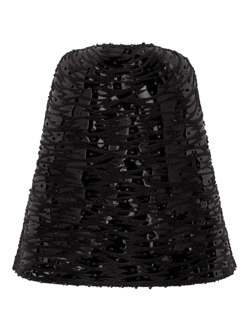 Valentino embellished round-neck cape outlook