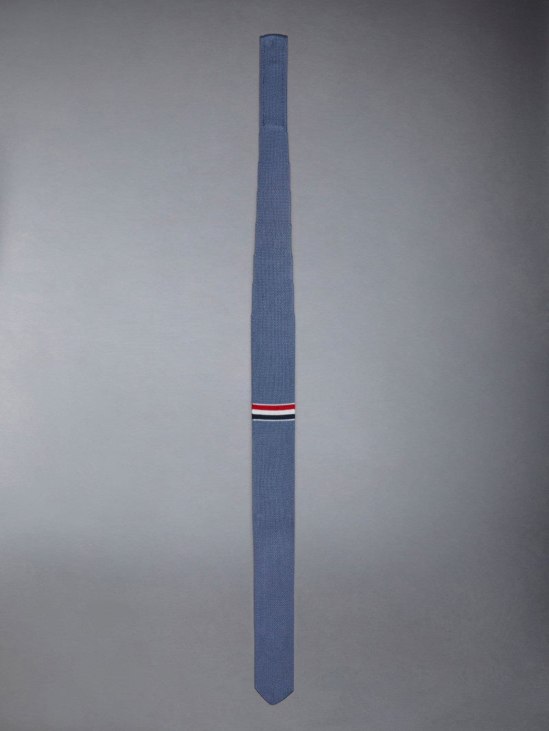 Double Face Silk Jacquard Stripe Knit Tie 1