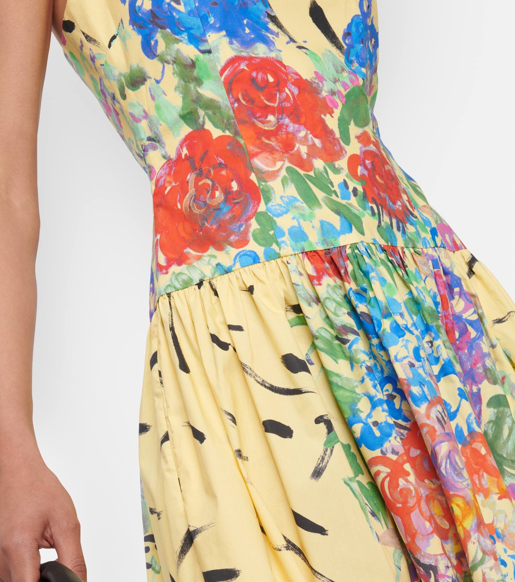 Floral cotton midi dress - 5