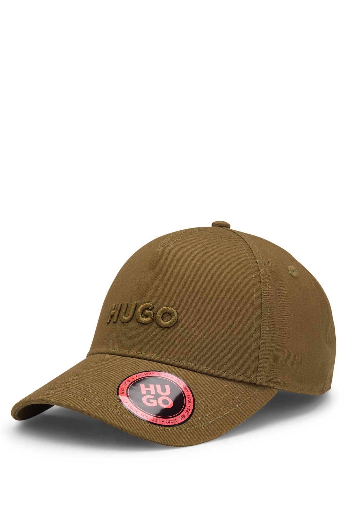 COTTON-TWILL CAP WITH CROPPED LOGO PRINT - 1