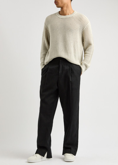 FRAME Open-knit wool-blend jumper outlook