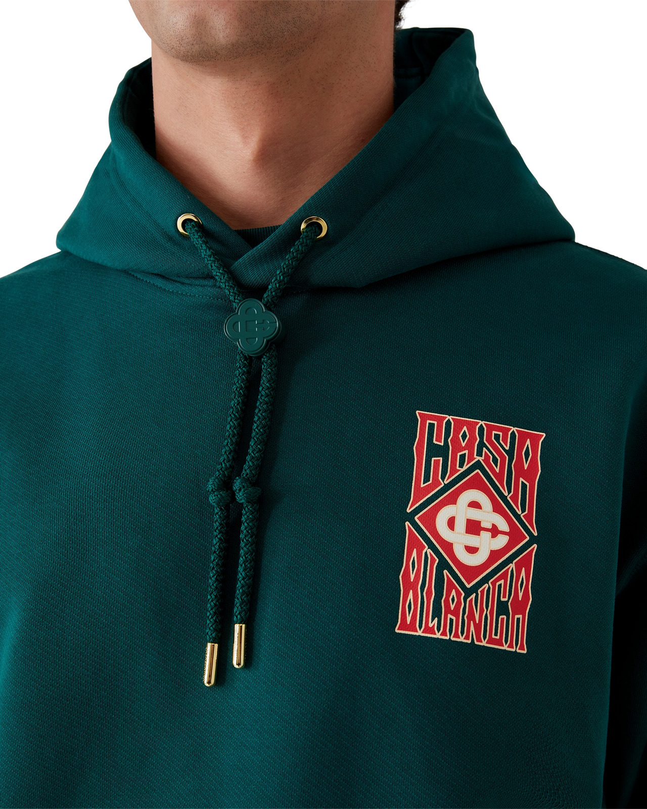 Gothic Logo Hooded Sweatshirt | Casablanca Paris - 5