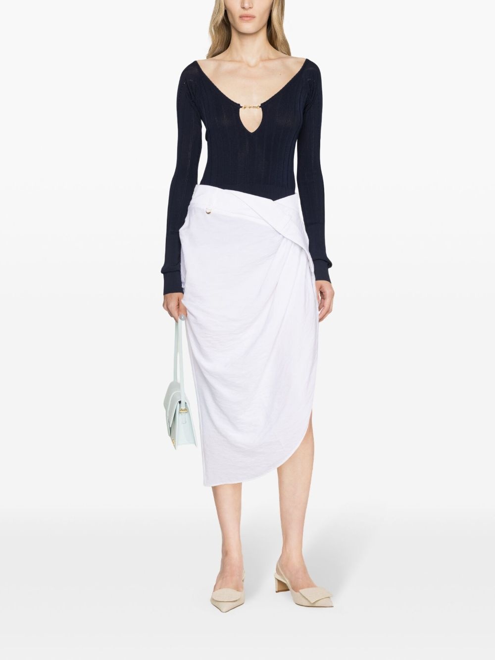 La Jupe asymmetric midi skirt - 2