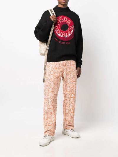 GCDS Candy-print roll neck pullover outlook