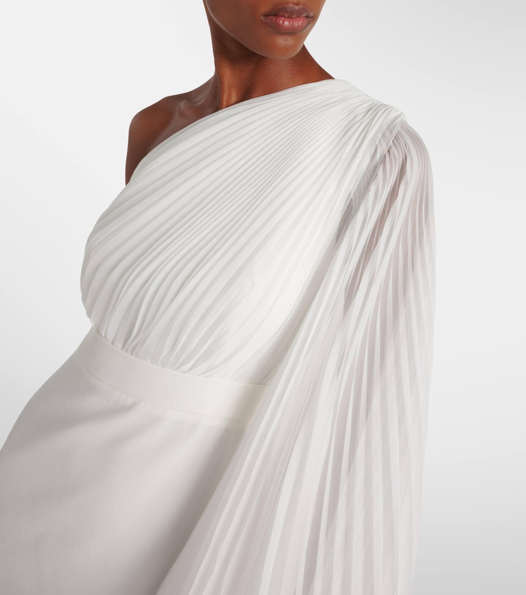 Bridal Lorena chiffon and cady gown - 4