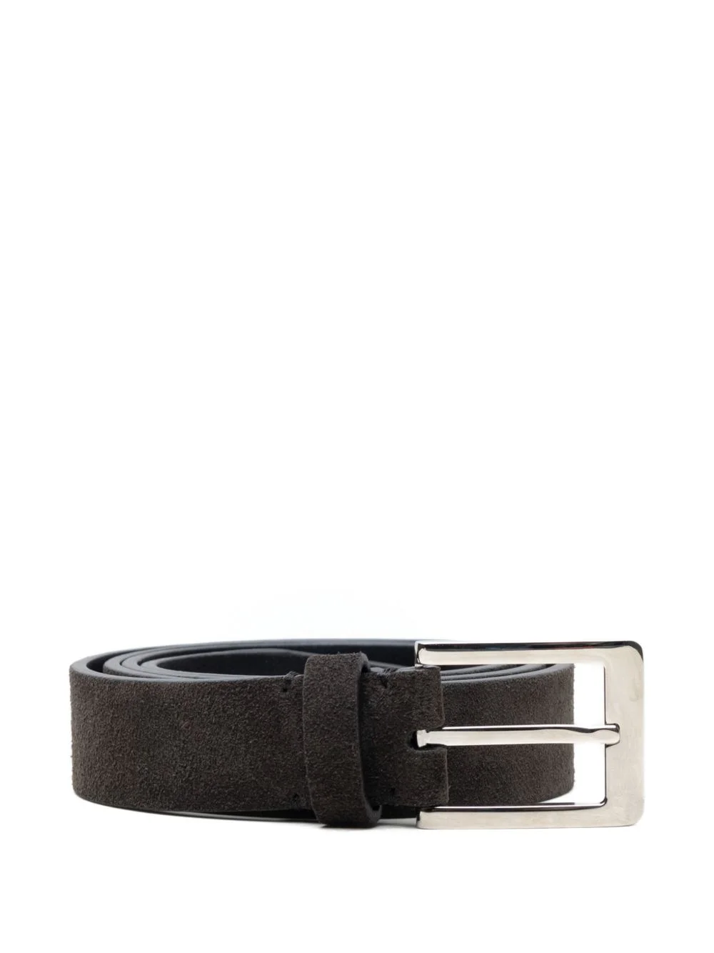 suede buckle belt - 1