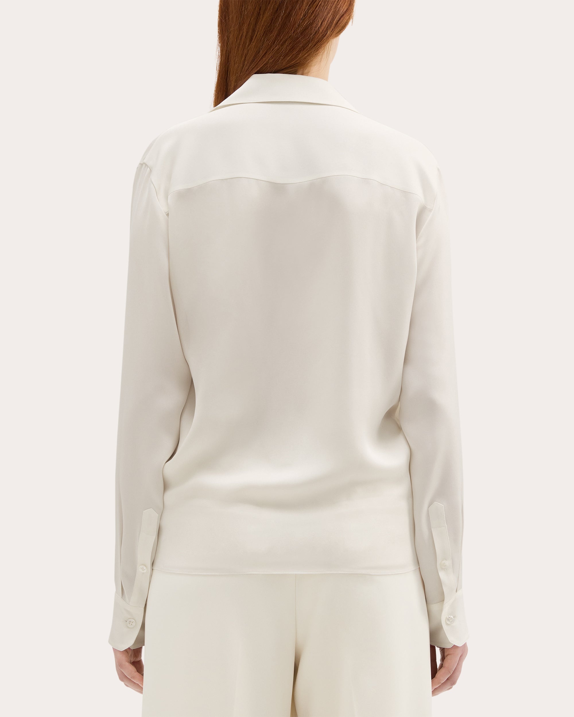 Draped Silk-Georgette Blouse - 3