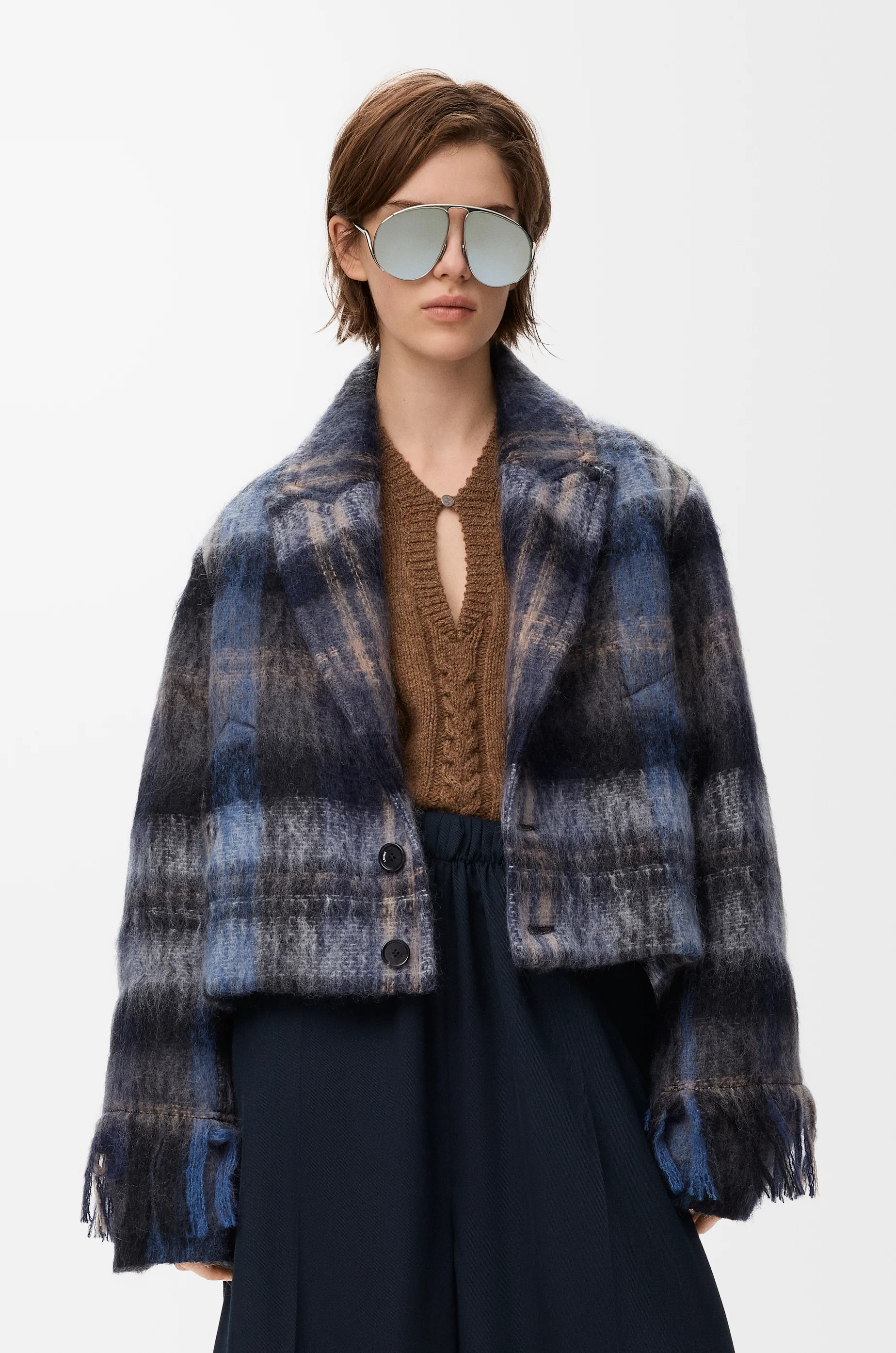 Jacket in mohair and wool blend - 3
