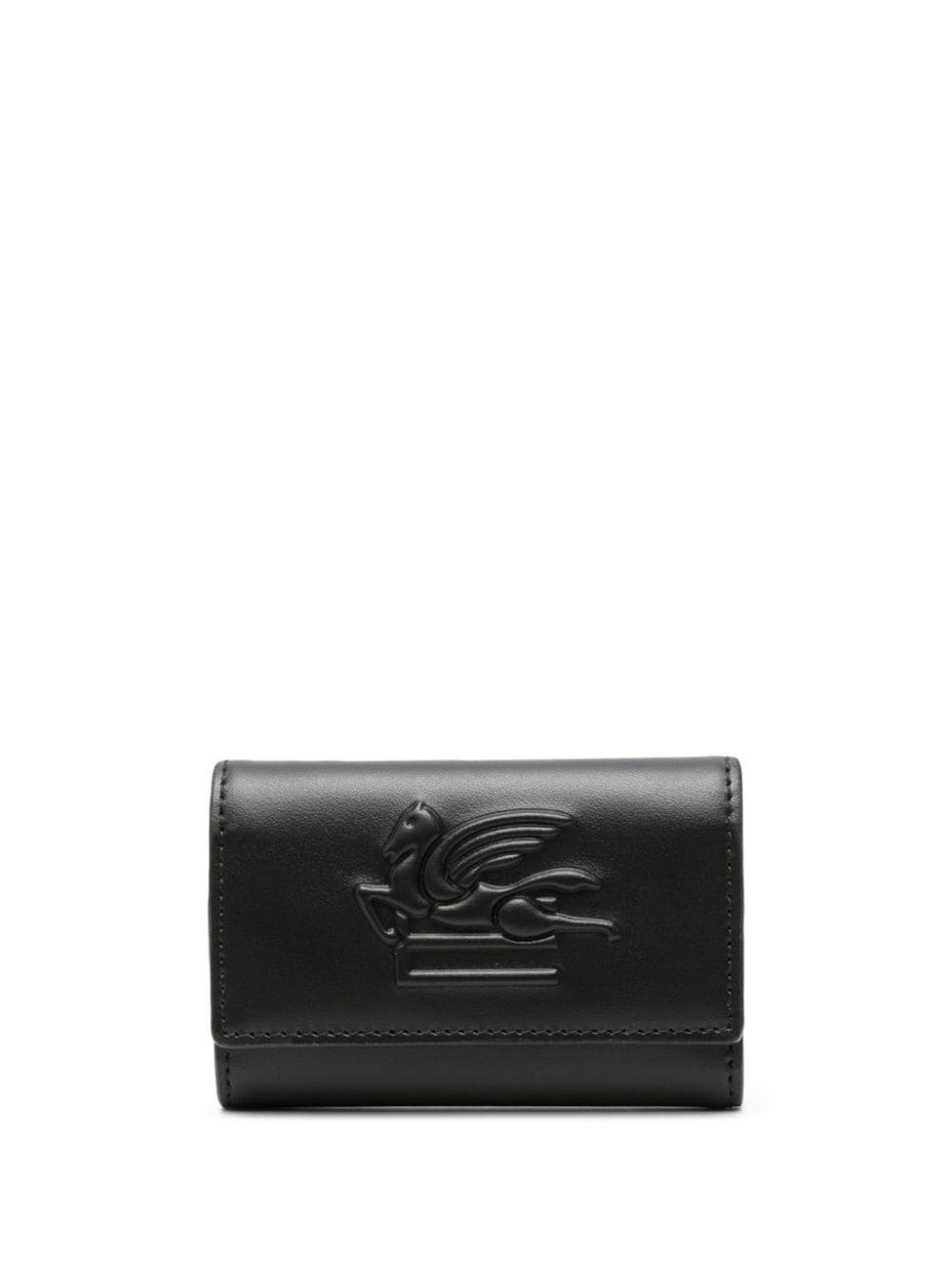 Pegaso motif-embossed keyring wallet - 1