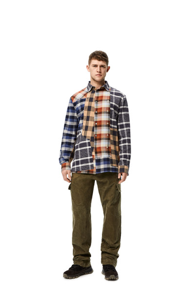 Loewe Check patchwork shirt in cotton outlook