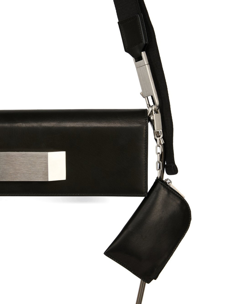 Black Hollywood Griffin Baguette Bag 5