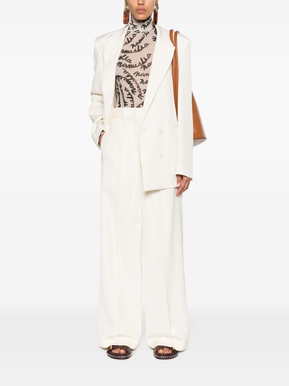 wide-leg tailored trousers - 2