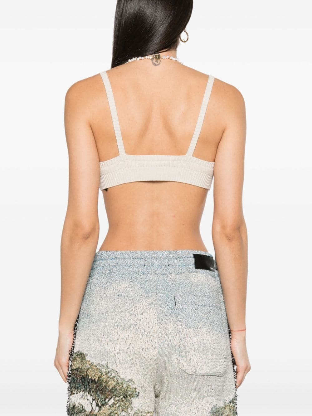 ribbed triangle bralette - 4
