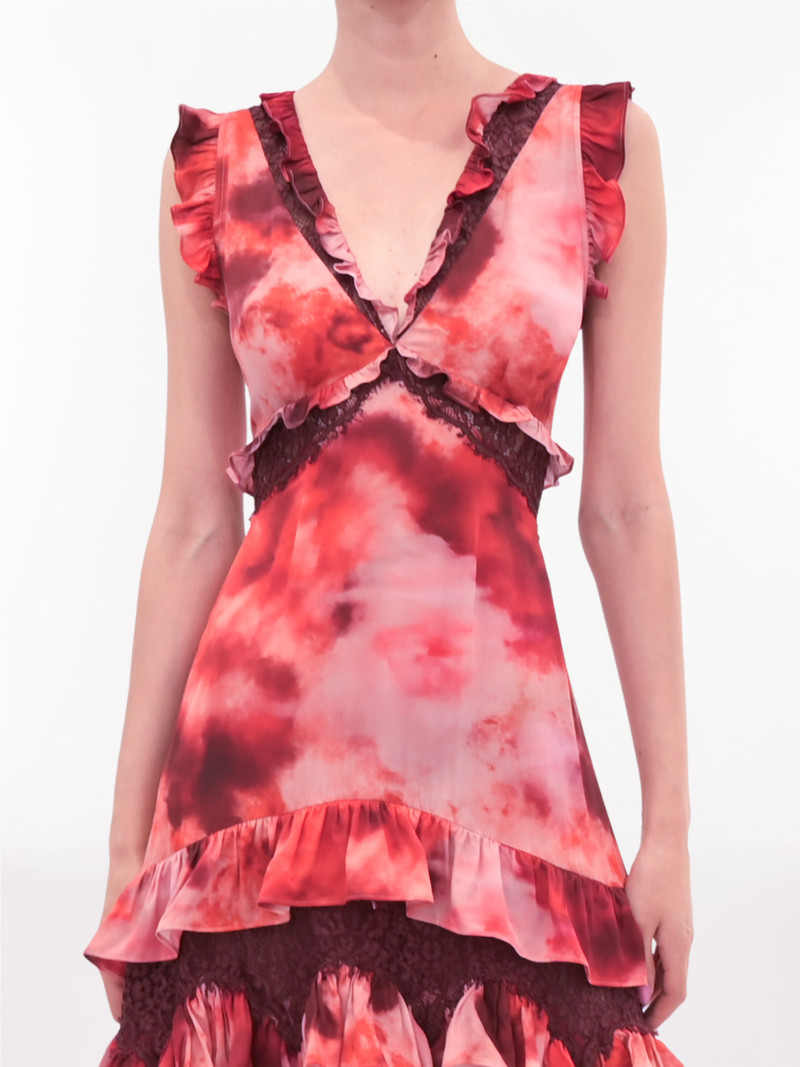 Marchesa LACE VISCOSE MAXI DRESS outlook