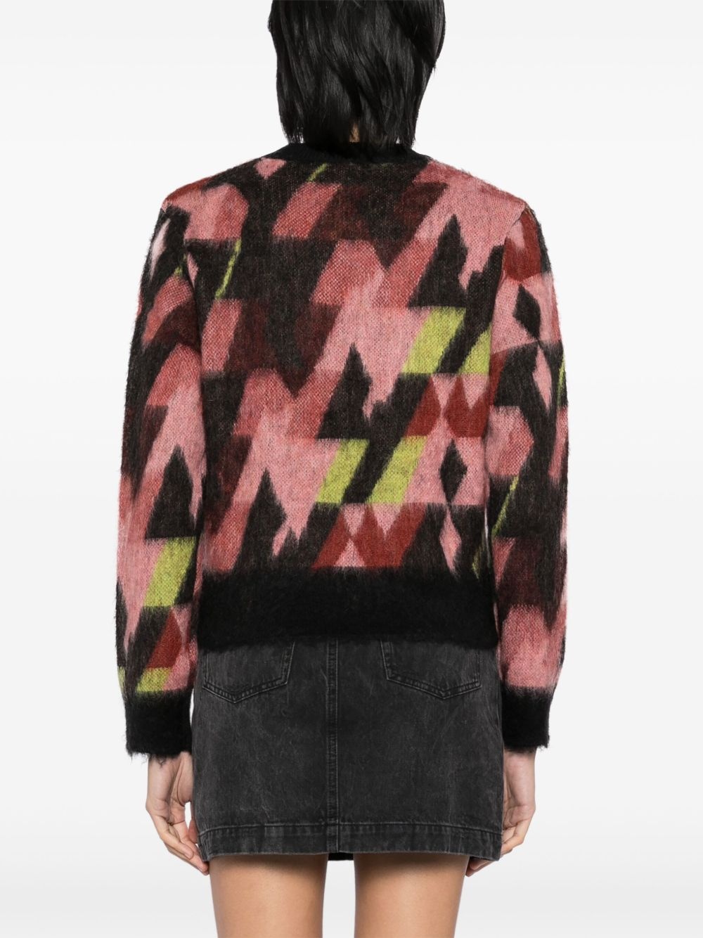 graphic jacquard jumper - 4