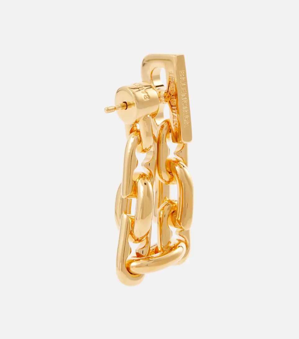 Gold B Chain Flex Earring - 7