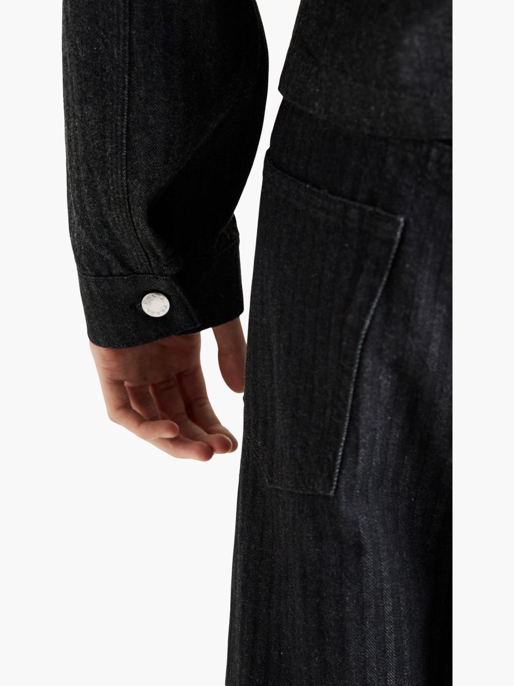 Chevron denim jacket - 4