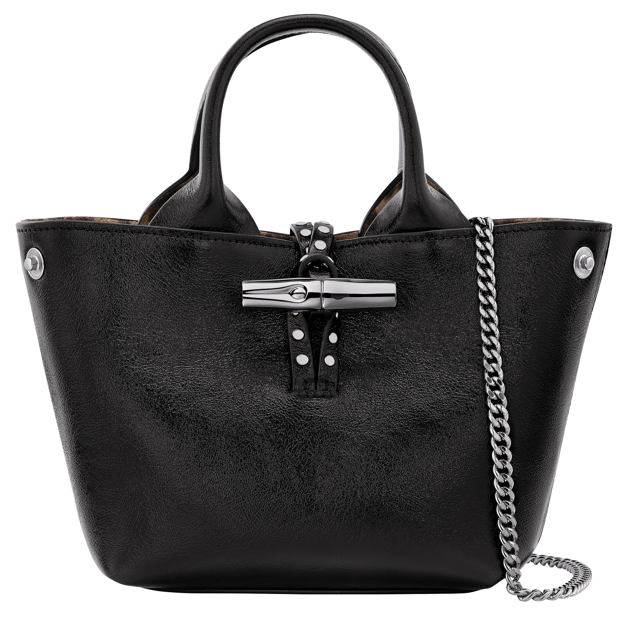 Le Roseau XS Handbag Black - Leather - 5
