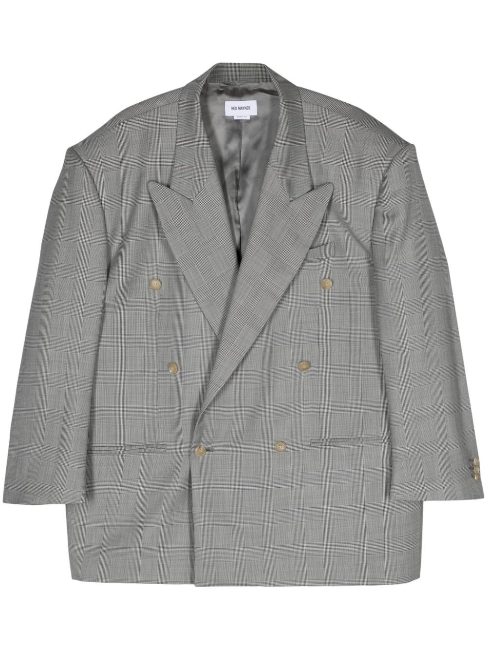 peak-lapels double-breasted blazer - 1