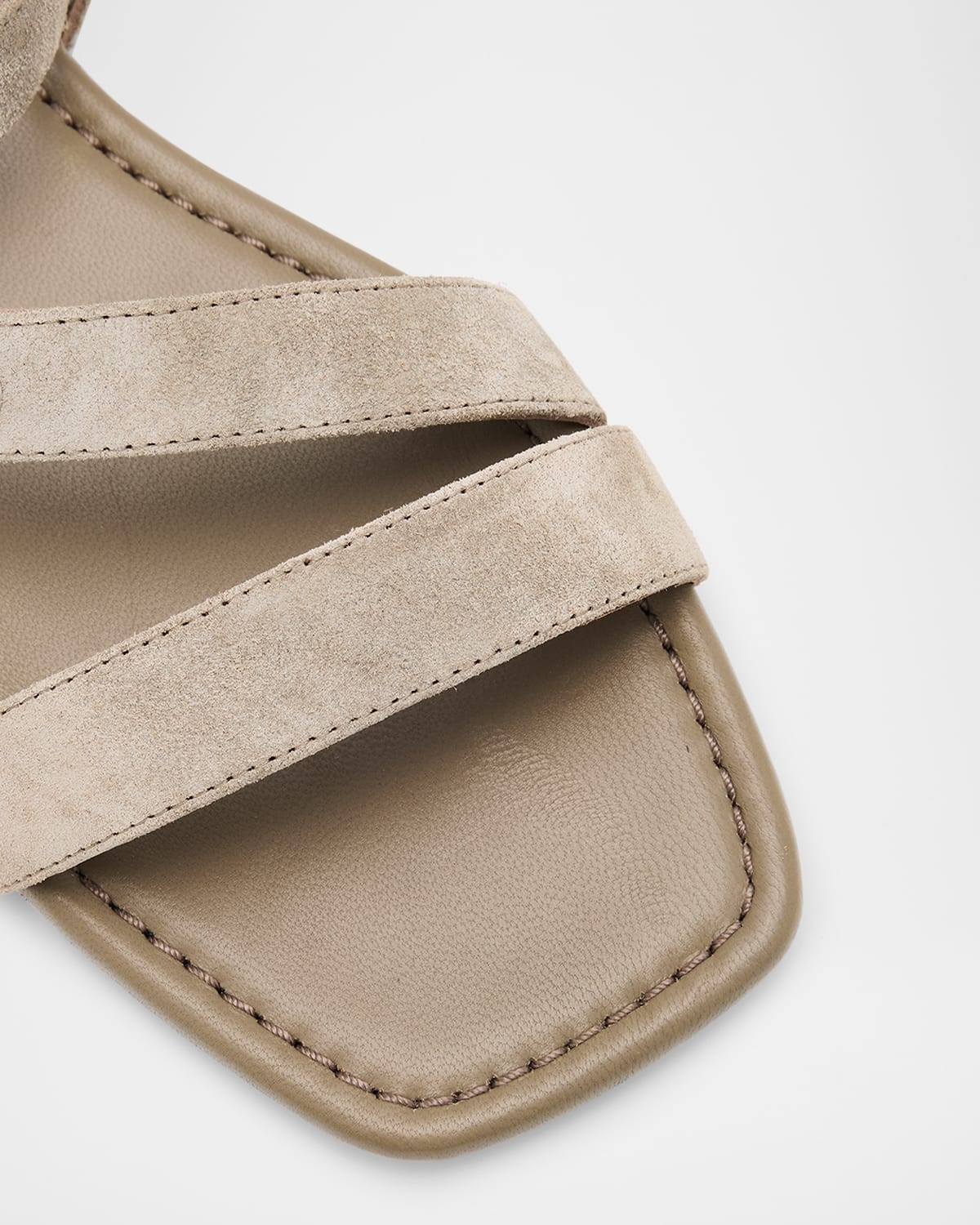 Maven Suede Buckle Flat Sandals - 7