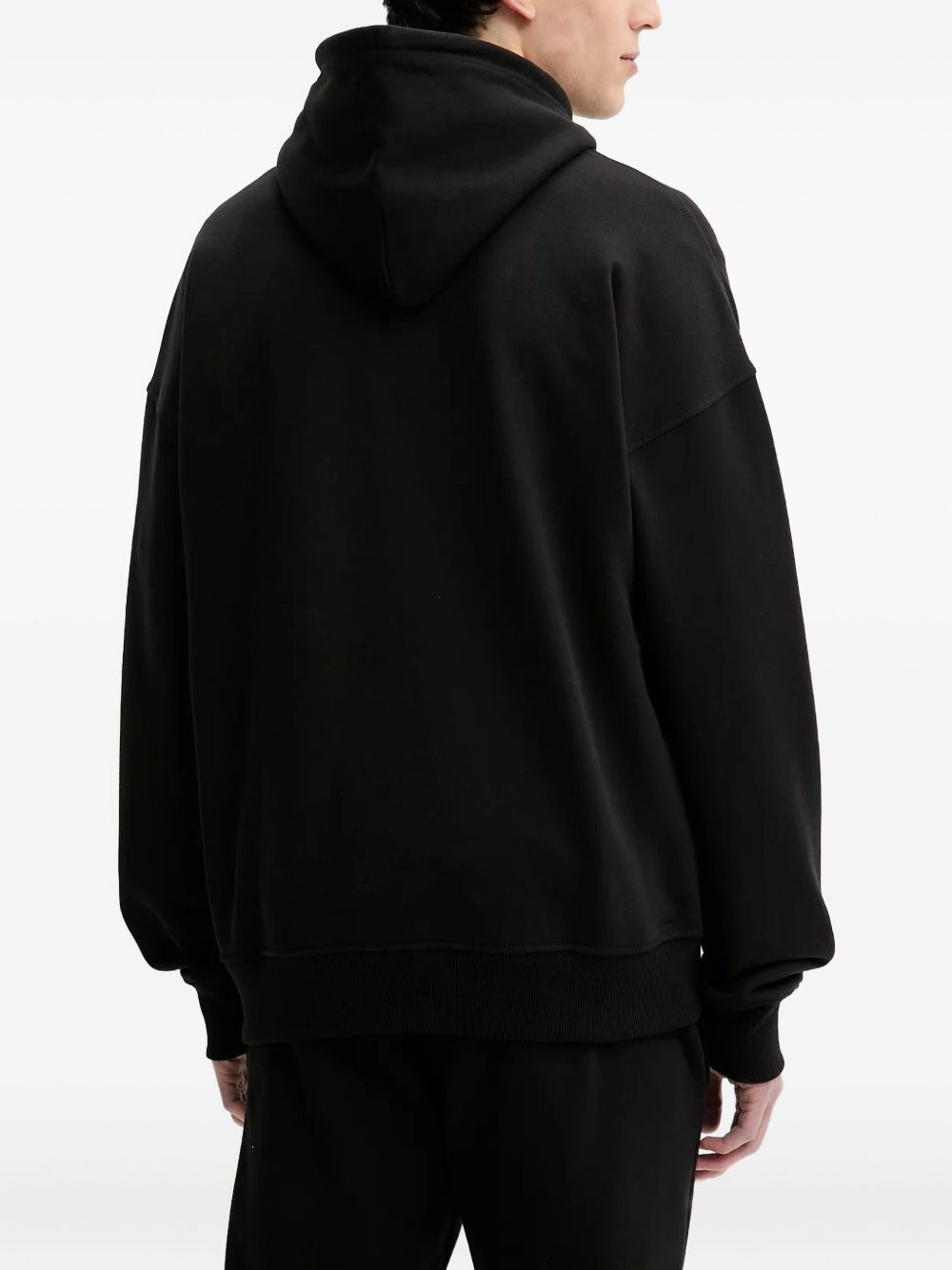 logo-embroidered hoodie - 3