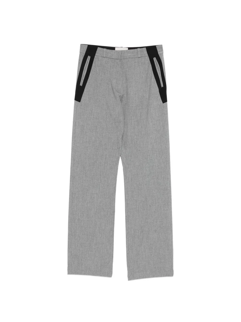 contrast panel trousers - 1