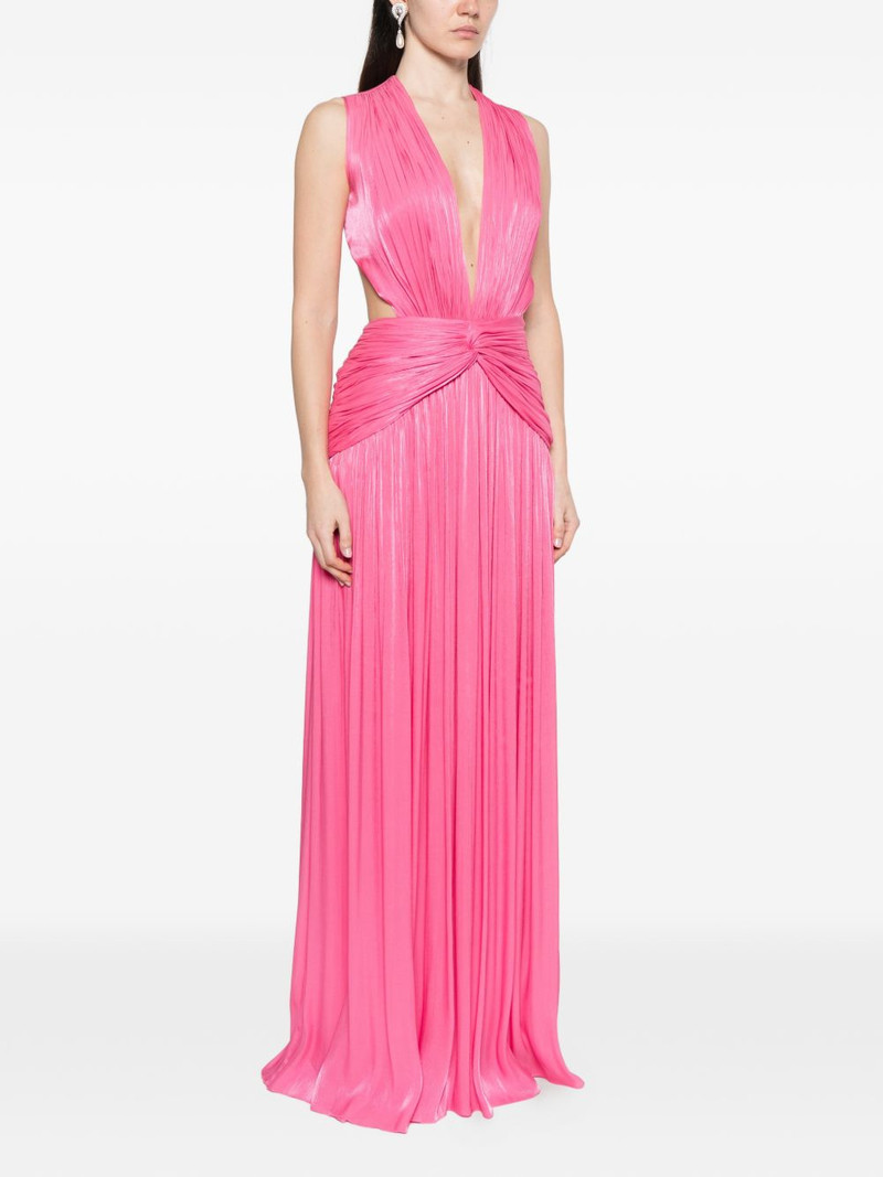 Silla cutout-detail V-neck maxi dress 3