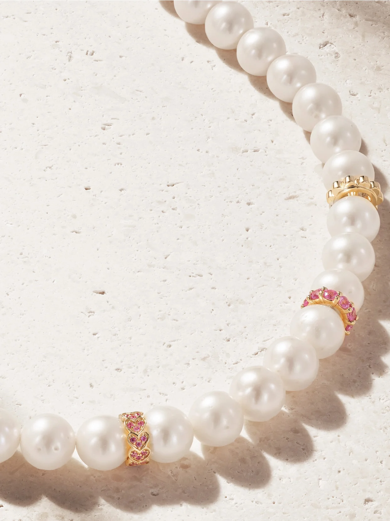 14-karat Gold, Sapphire And Pearl Necklace - 1