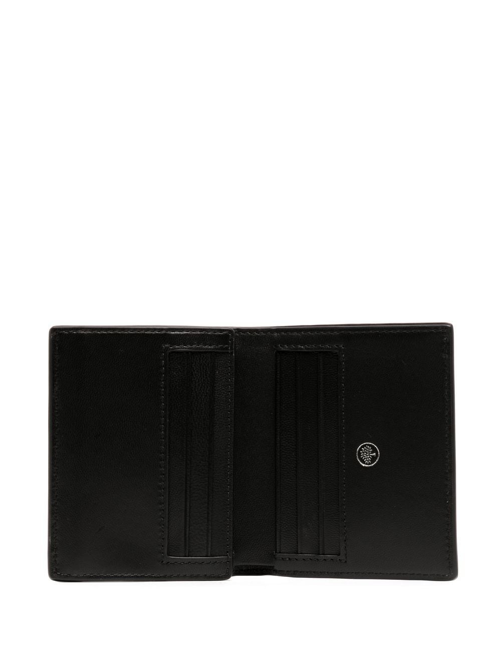 logo-detail leather wallet - 3