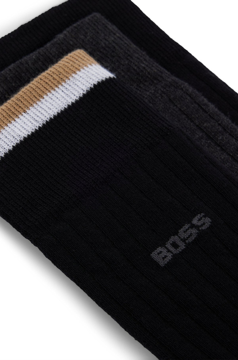 BOSS THREE-PACK OF REGULAR-LENGTH SOCKS outlook